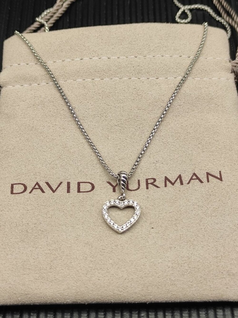 David Yurman 925 Silver Necklaces with Original Pouch